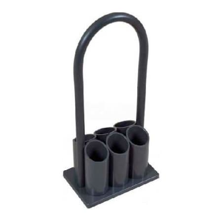 Justrite Laboratory Size Six Bottle Carrier, 9"W x 6"D x 19"H 35322